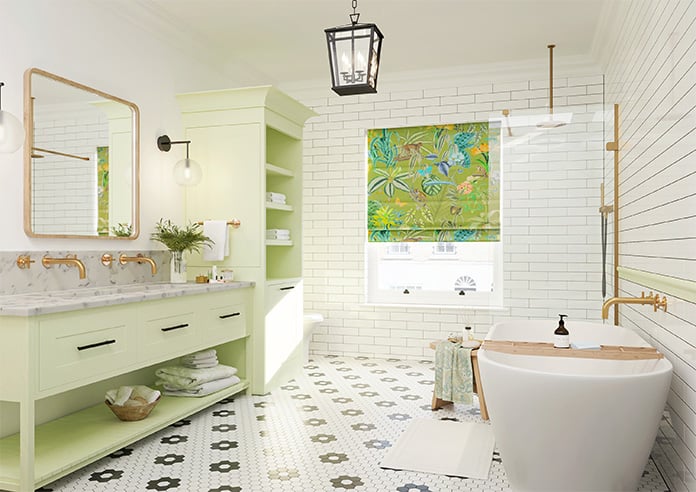 Barbados, Avocado - Motorised Roman Blind - Image 6